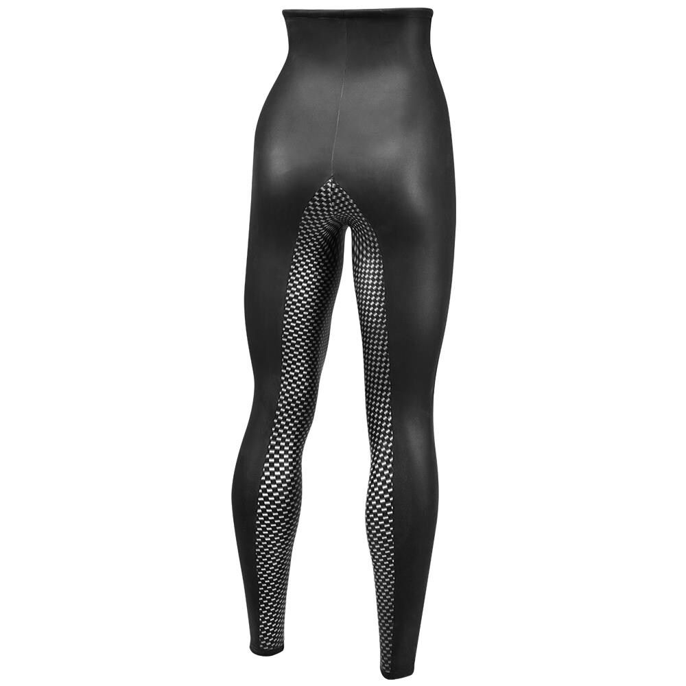 Pantaloni Vita Alta Sideral Donna 3mm Xs Nero / grigio - Foto 2