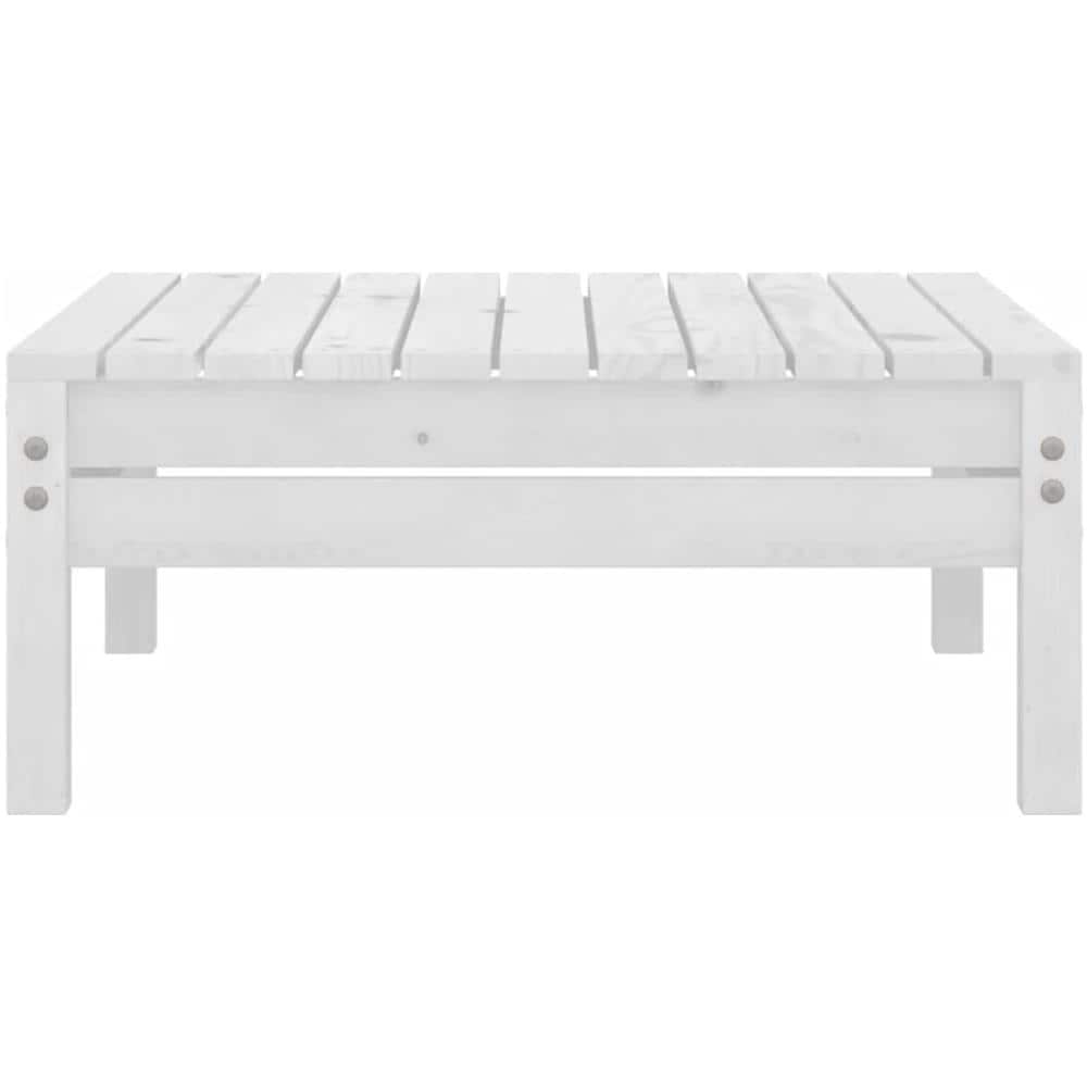 Set Divani Da Giardino 9 Pz Bianco In Legno Massello Di Pino - Foto 9