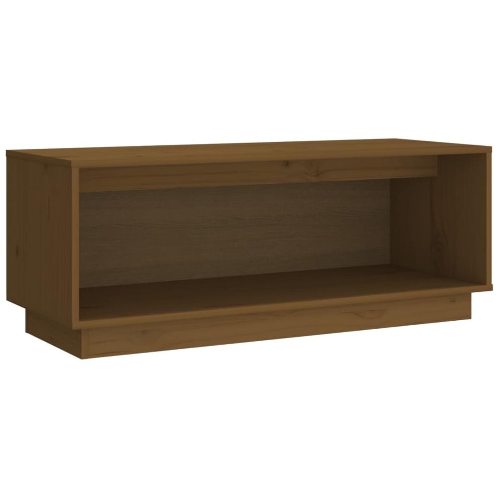 Mobile Porta Tv Miele 90x35x35 Cm In Legno Massello Di Pino - Foto 1