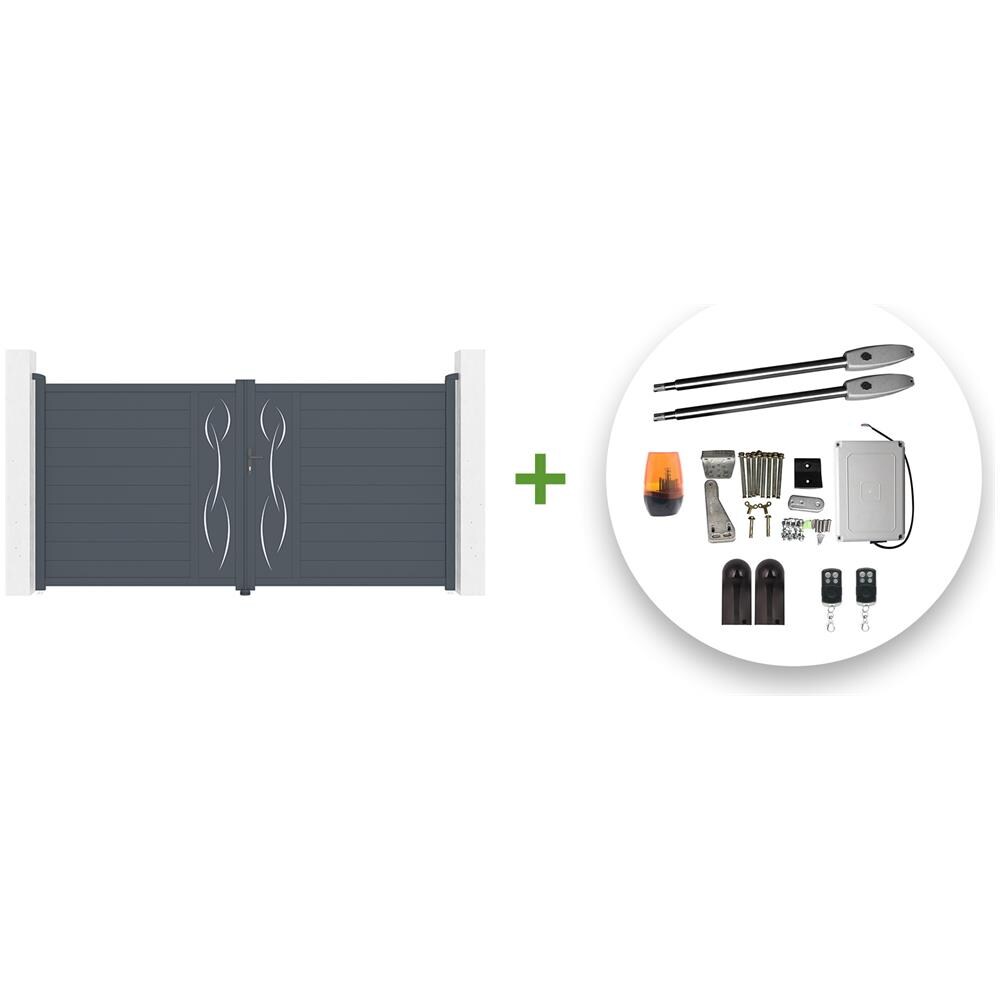 Cancello A Battente Elettrico 3,5m Life H. 180 + Tanker B250 - Foto 1