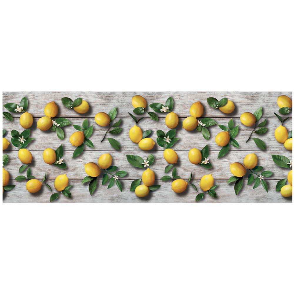 Tappeto Cucina Antiscivolo Stampa Digitale Linea Emozioni Fantasie Sapori 58x190 Limoni - Foto 1