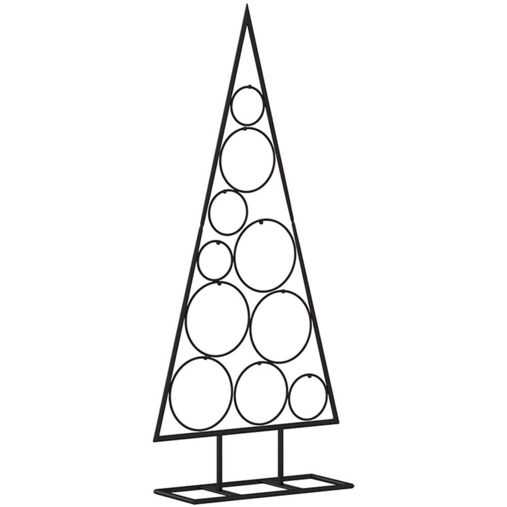 Albero Di Natale Decorativo In Metallo Nero 90 Cm - Foto 2