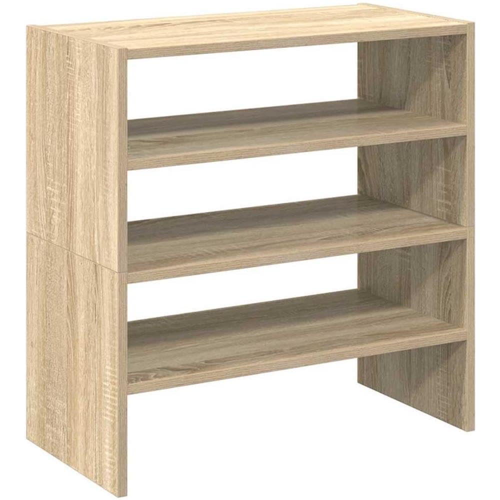 Scarpiere 2 pz Impilabili Rovere Sonoma 60x30x30,5 cm - Foto 1