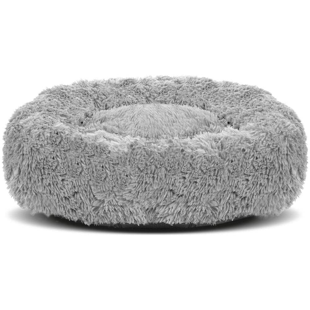 Letto per cani Shaggy da 60 cm, grigio chiaro, impermeabile - Foto 2
