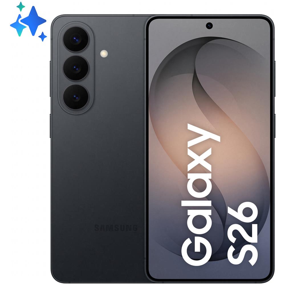 Galaxy S26 5G AI 512GB 12GB Ram Display 6.3" Dynamic Amoled 2X 120Hz Main Camera 50MP DualSim (nanoSim+eSim) Android 16 Exynos 2600 4300mAh Black Europa - Foto 1