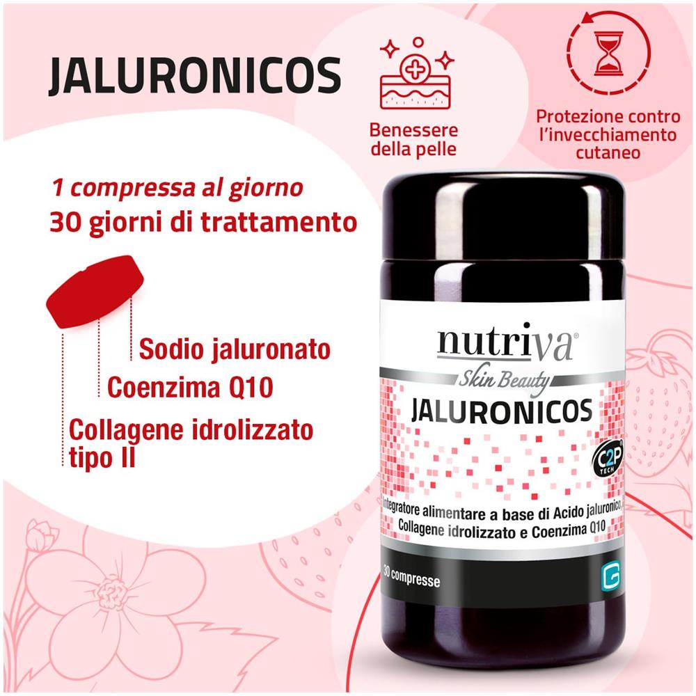 Nutriva Jaluronicos 30 Compresse - Foto 1