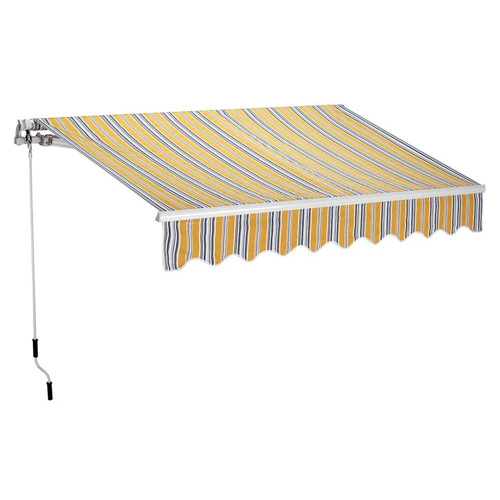 Tenda Da Esterno, Barra Quadra, Rullo In Alluminio, 250x200 Cm Riga Gialla - Foto 1