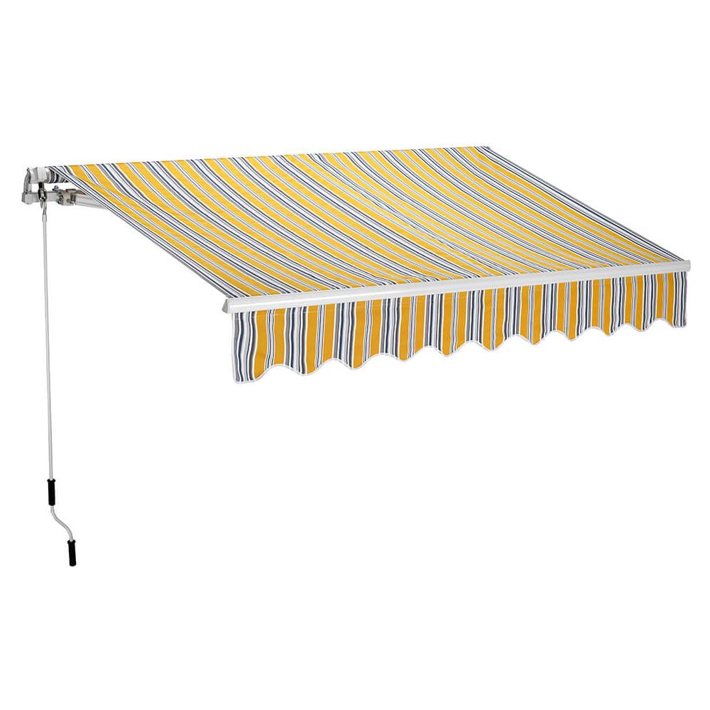 Tenda Da Esterno, Barra Quadra, Rullo In Alluminio, 250x200 Cm Riga Gialla - Foto 4