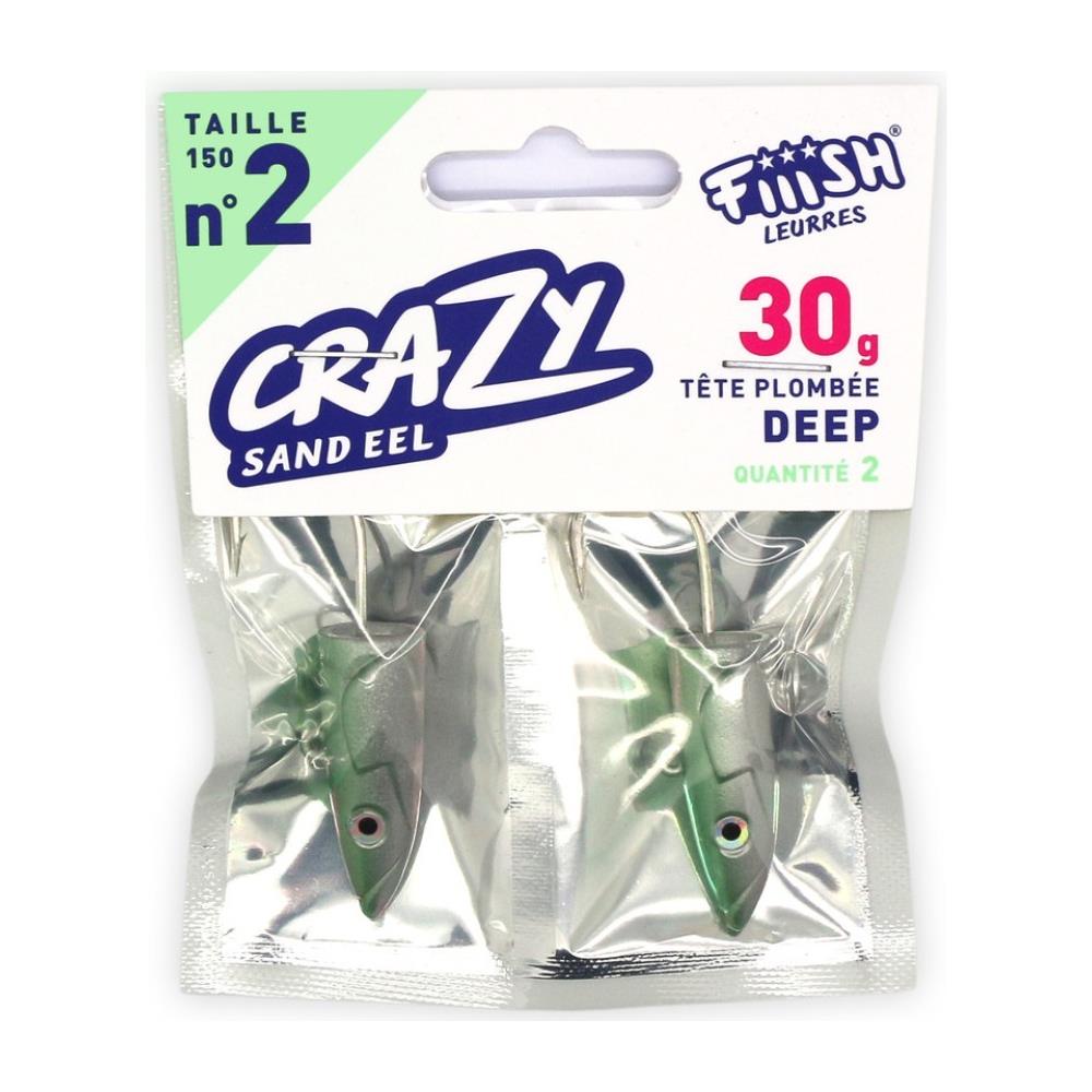 Testa Piombata Deep Crazy Sand Eel 30 G Unica Grigio - Foto 1