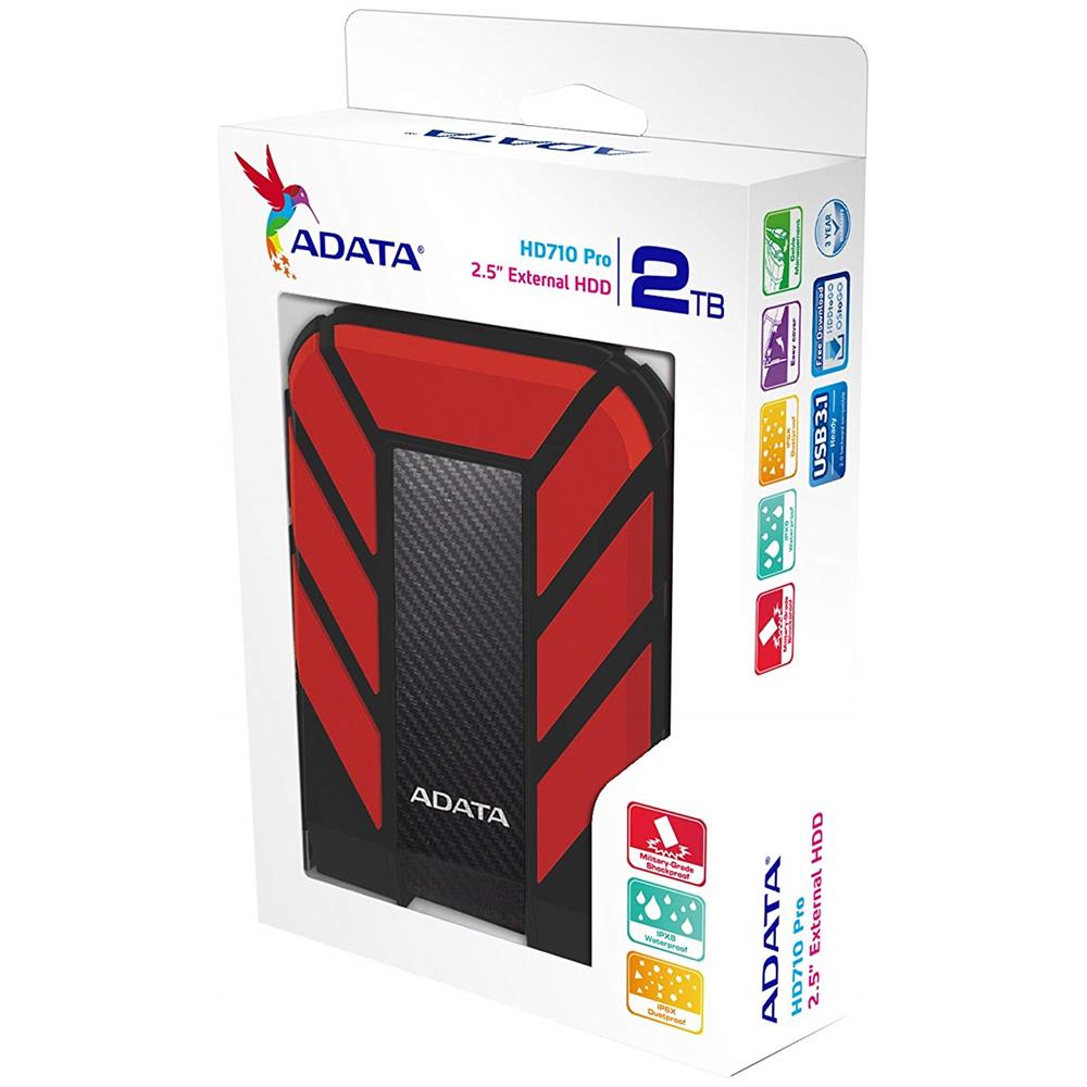 Hard Disk Esterno HD710 Pro 2 TB 2.5" Interfaccia USB 3.0 Colore Nero e rosso - Foto 5