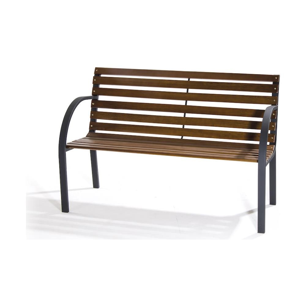 Panca Legno / metallo Cm 120x62 - Garten Ausstattung Gartenmàƒ¶bel - Foto 2