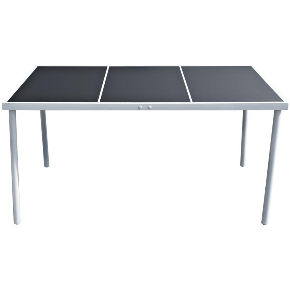 Tavolo Da Pranzo Per Esterni 150x90x74 Cm Nero - Foto 2