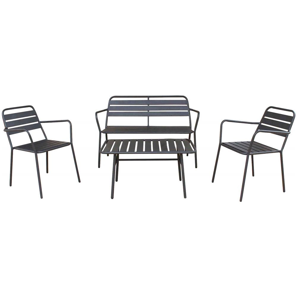 Romanus - Salotto Da Giardino In Acciaio - Foto 1