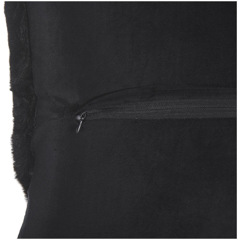 Cuscino Decorativo Tinta Unita Ehnar 42 X 42 Cm Nero - Foto 2