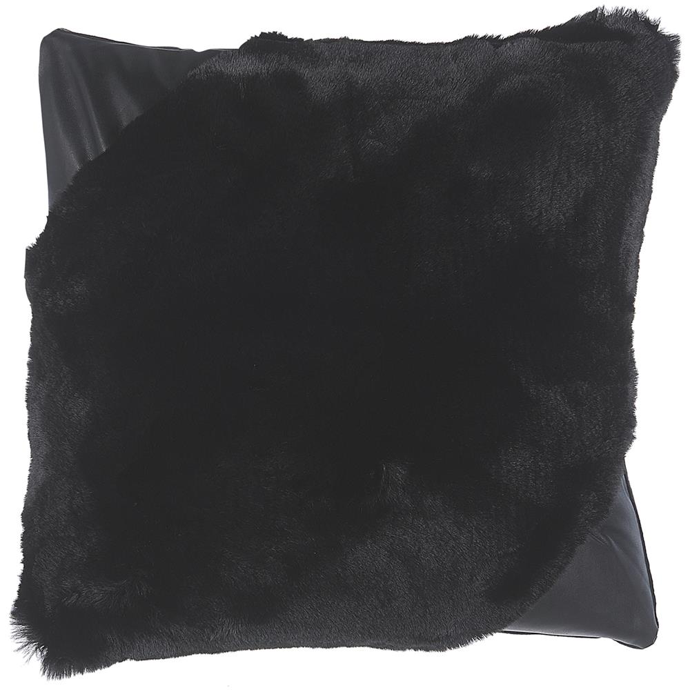 Cuscino Decorativo Tinta Unita Ehnar 42 X 42 Cm Nero - Foto 1