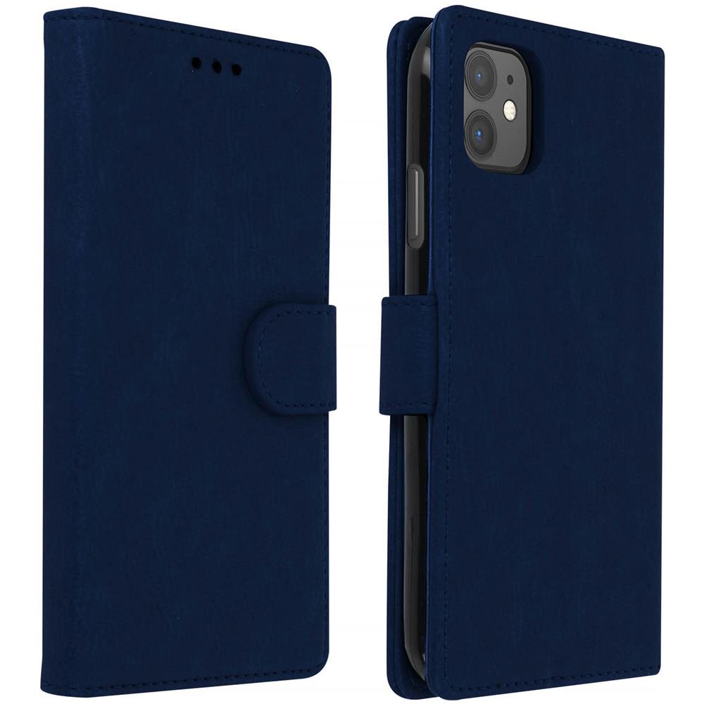 Custodia Apple Iphone 11 Portadocumenti Funzione Supporto Blu - Foto 1