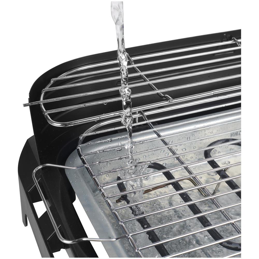 BBQ elettrico con ripiani laterali, 2200 W, Barbecue, Elettrico, Balcone, Interno, 1 Fornello (i), 235 °C - Foto 2