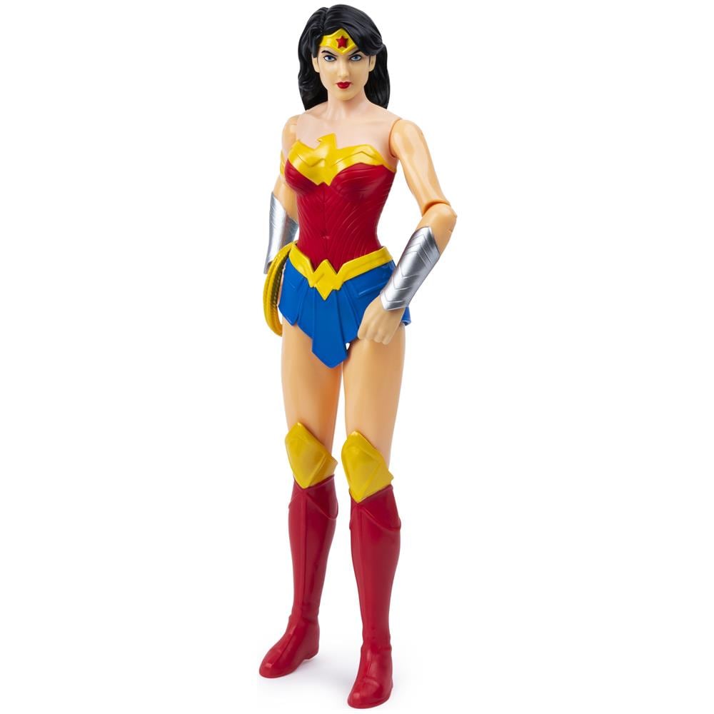 DC Comics , WONDER WOMAN, Personaggio WONDER WOMAN 30 cm, Personaggio in scala 30 cm con decorazioni originali e 11 punti di articolazione - Giocattoli per bambini e bambine dai 3 anni - Foto 1