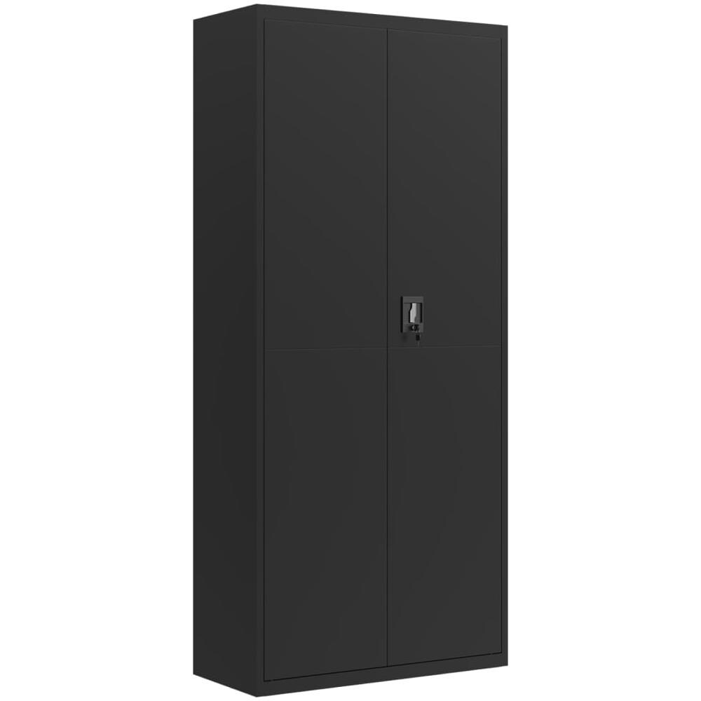 Armadio Classificatore Nero 90x40x200 Cm In Acciaio - Foto 2