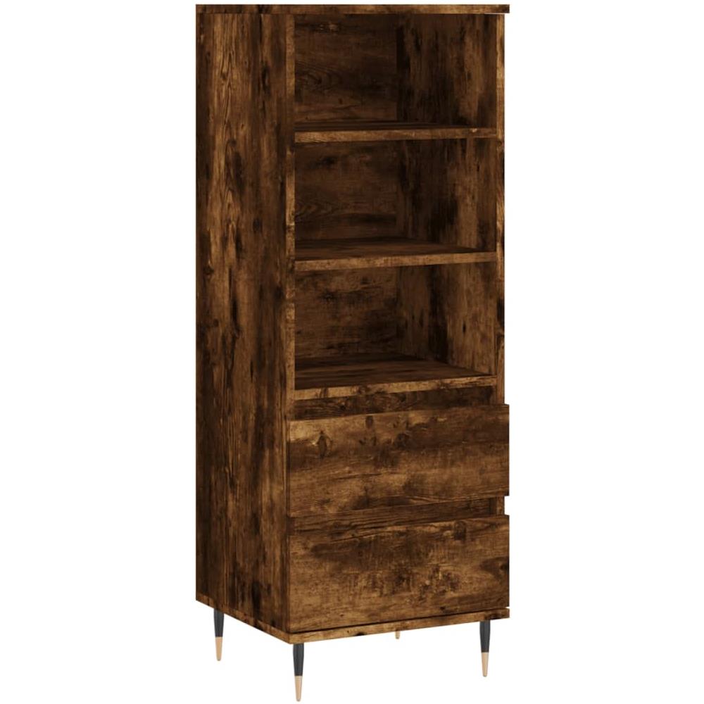 Credenza Rovere Fumo 40x36x110 Cm In Legno Multistrato - Foto 2