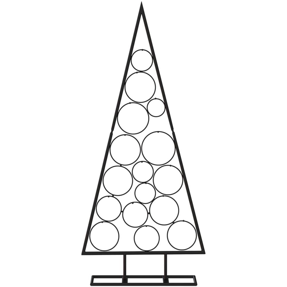 Albero di Natale Decorativo in Metallo Nero 125 cm - Foto 3