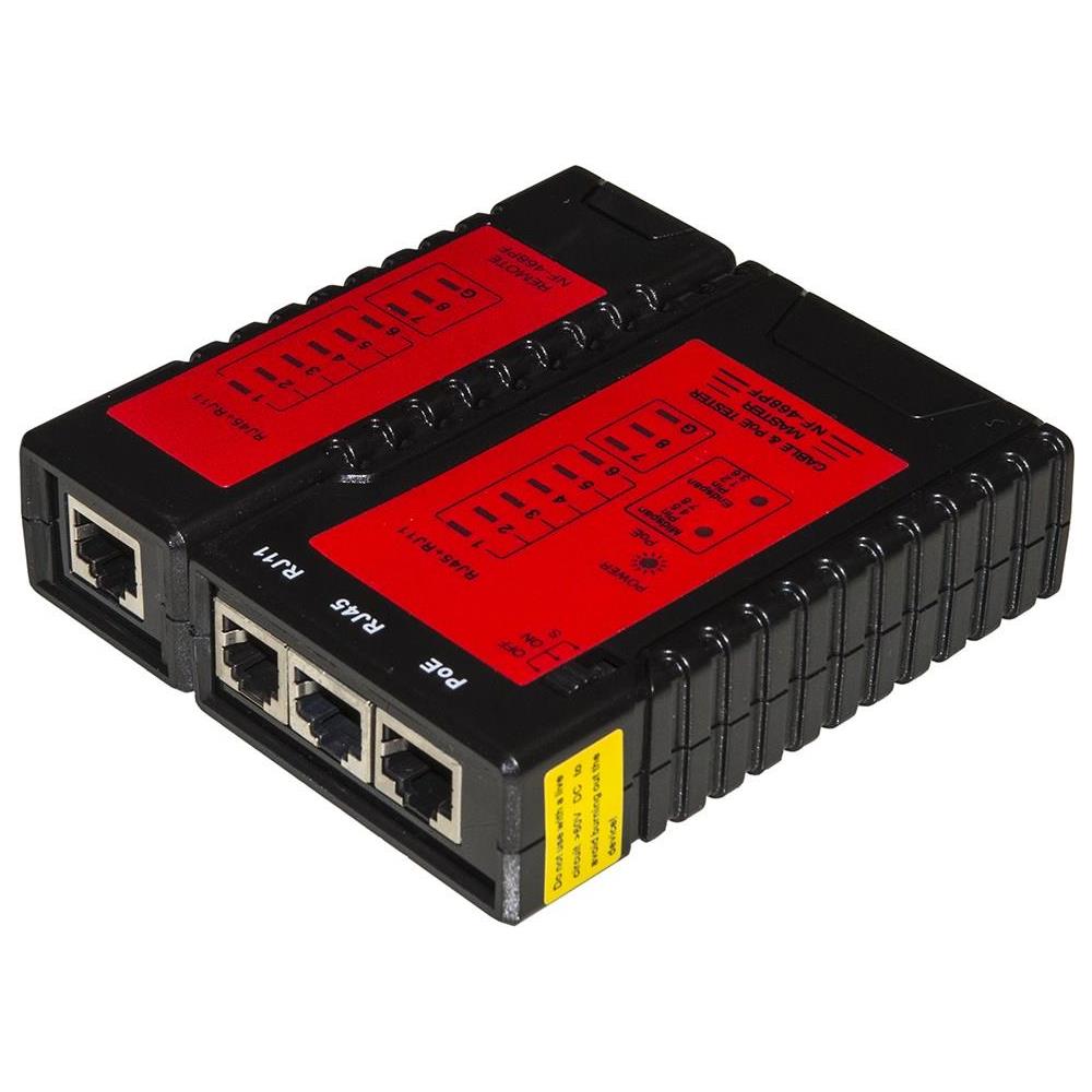 Tester di Rete per Cavi RJ11 RJ45 e POE - Foto 2