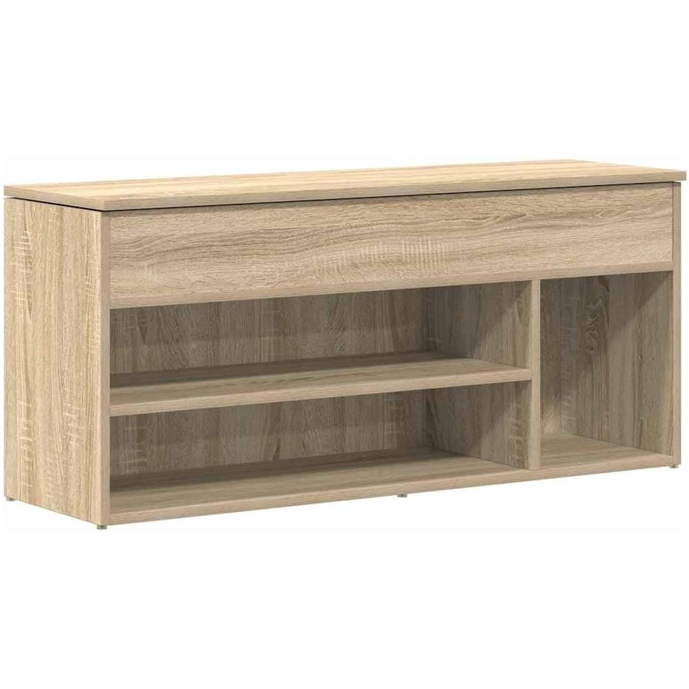 Scarpiera Rovere Sonoma 102x30,5x45 cm in Legno Multistrato - Foto 1