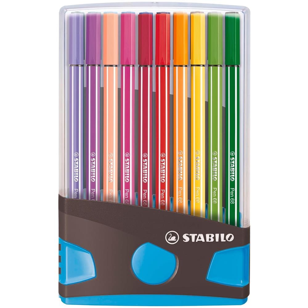 Pen 68 - Pennarello Premium - Colorparade - Astuccio da 20 - antracite /azzurro - 20 colori assortiti - Foto 2