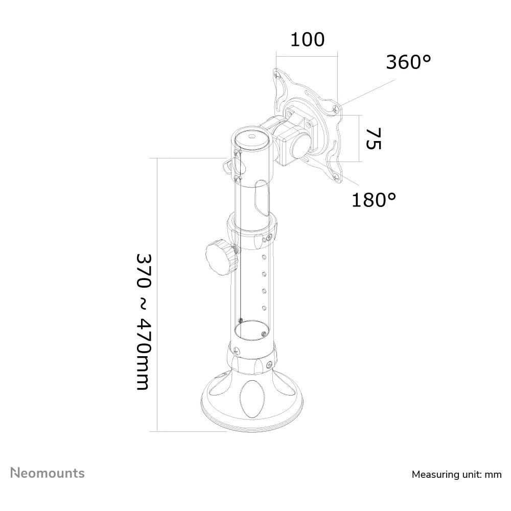 FPMA-D025SILVER Supporto da Scrivania per Monitor - Foto 6
