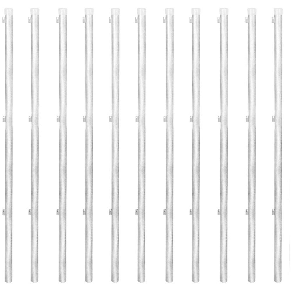 Recinzione A Rete Zincata 25 X 0,8 M Con Pali - Foto 7