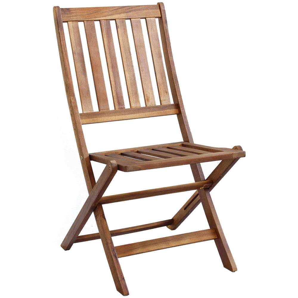 Sedia In Legno Acacia Richiudibile Ac805001 - Foto 5