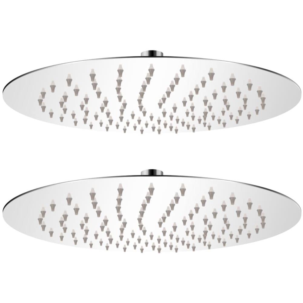 Soffione Per Doccia A Pioggia 2pz Acciaio Inossidabile Ø 25 Cm - Foto 1
