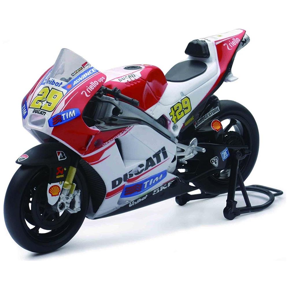 Modellino Die Cast Motocicletta Ducati Desmosedici Iannone Scala 1:12 Metallo - Foto 1