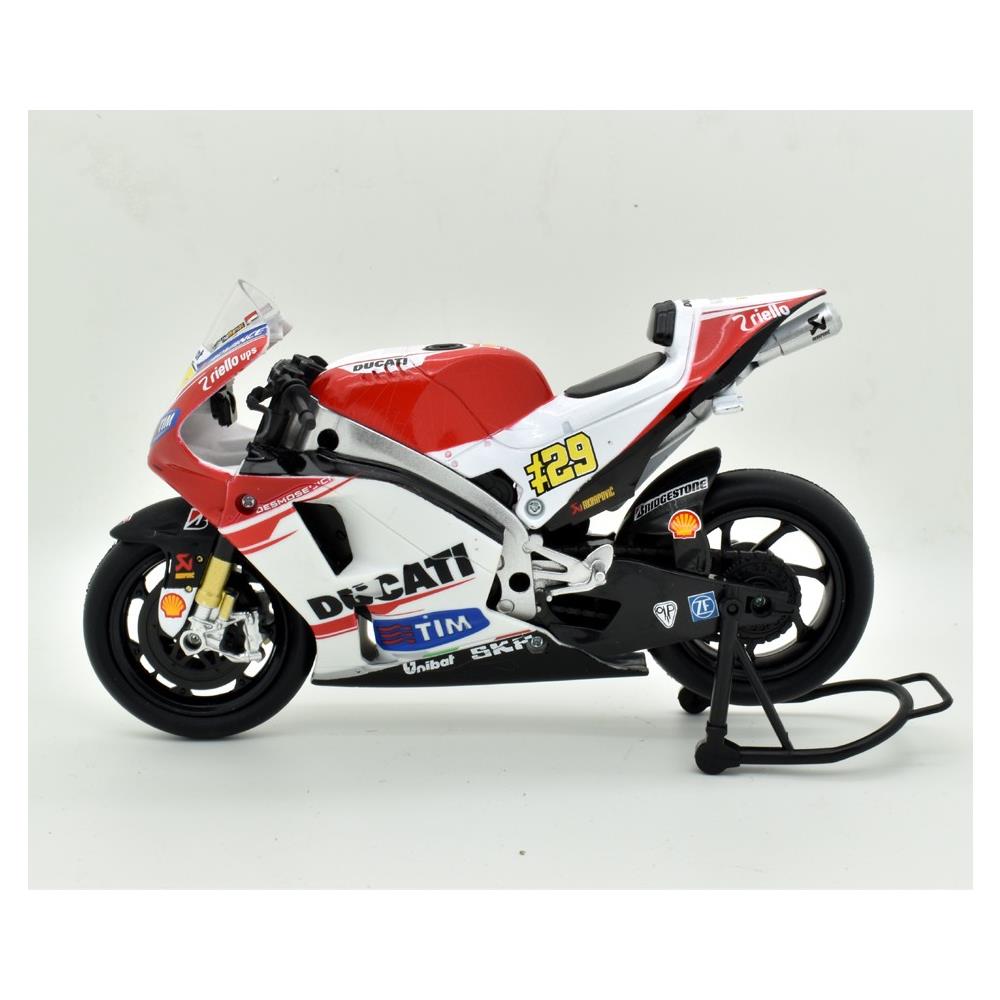 Modellino Die Cast Motocicletta Ducati Desmosedici Iannone Scala 1:12 Metallo - Foto 4