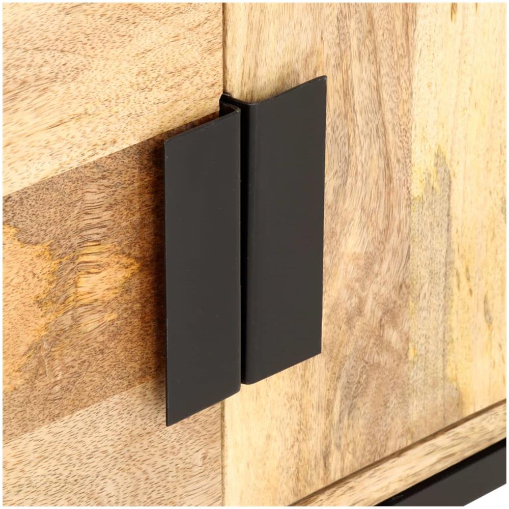 Tavolino Da Caffè 90x55x40 Cm In Legno Massello Di Mango - Foto 2