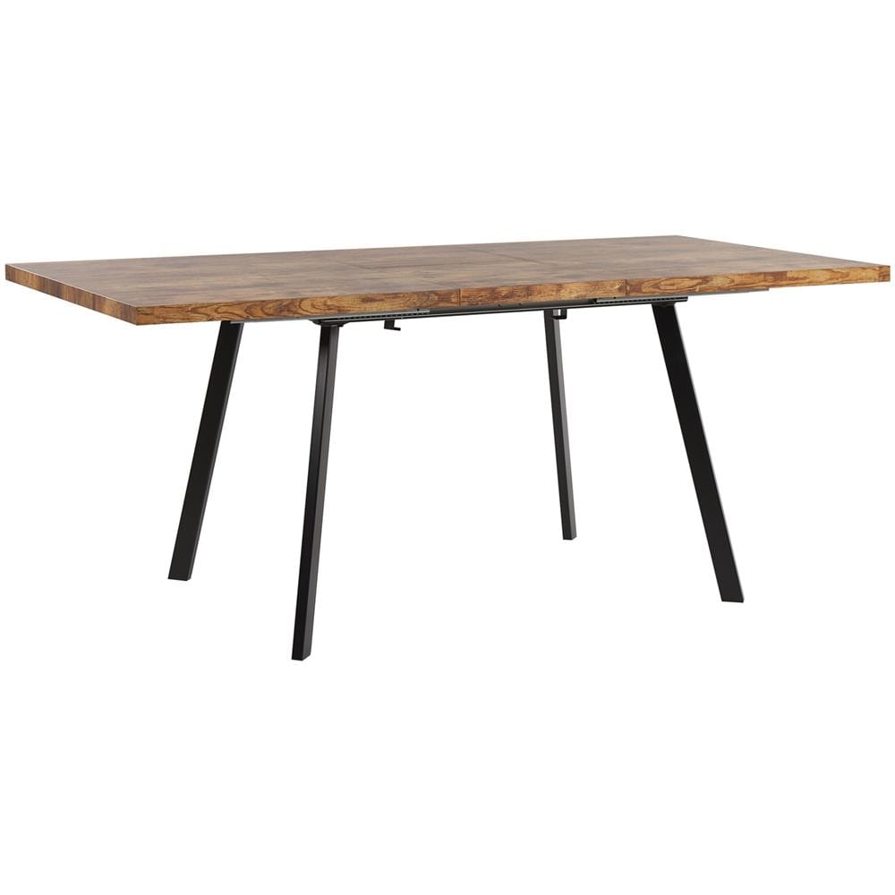 Tavolo Da Pranzo Color Nero E Legno Chiaro 140 / 180 X 90 Cm Harlow - Foto 1