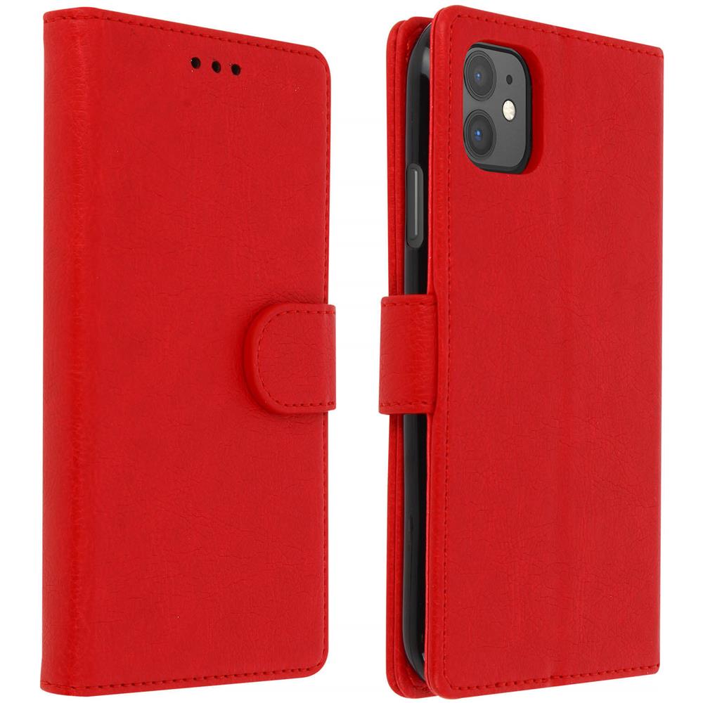 Custodia Apple Iphone 11 Portadocumenti Funzione Supporto Rosso - Foto 1