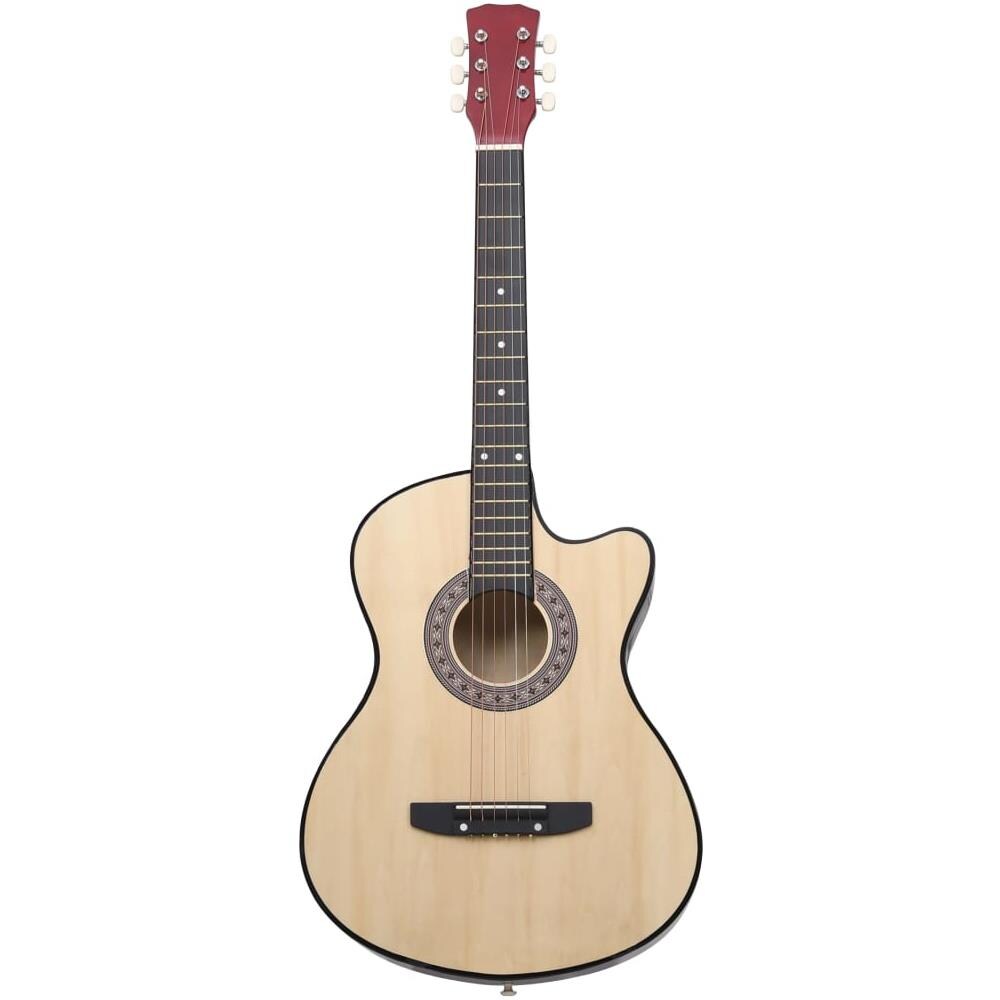 Chitarra Acustica Western con 6 Corde 38"" in Legno di Tiglio - Foto 2