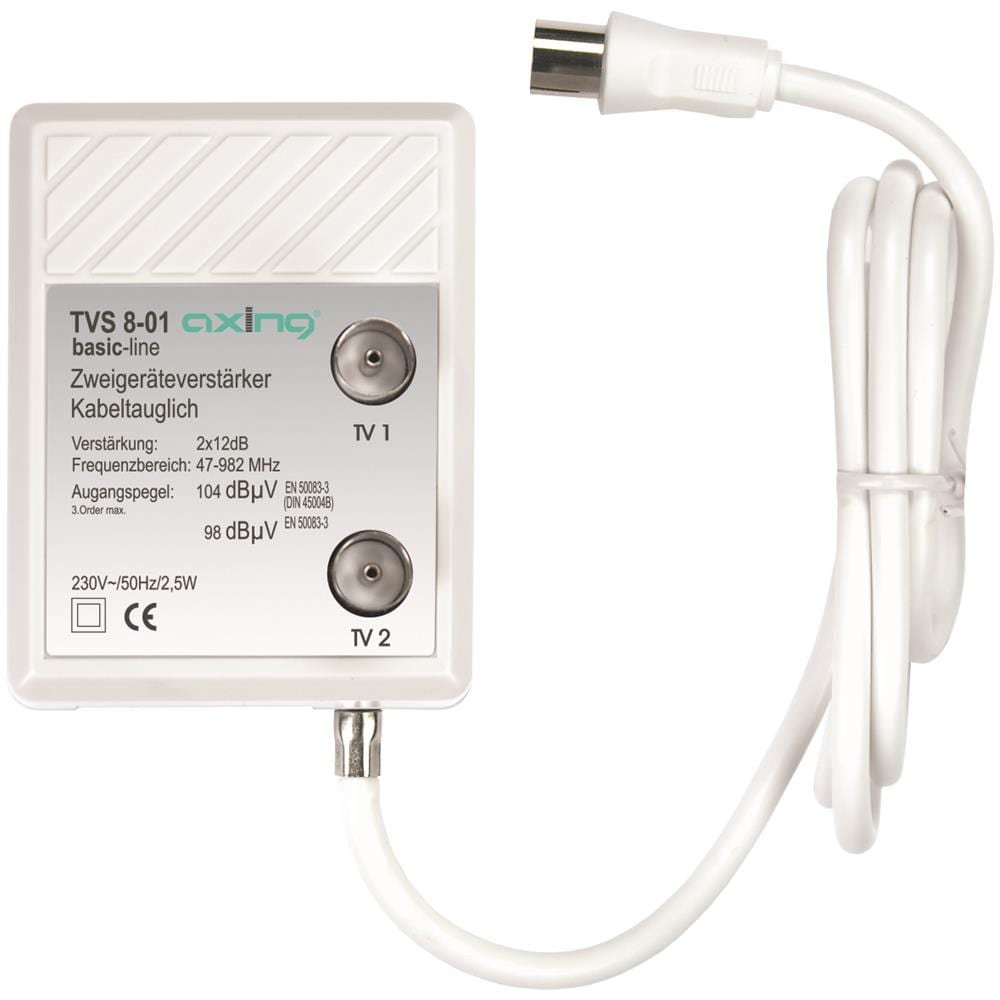 TVS 8-01, 2,5W, 0.047 - 0.826 GHz, 230 V, 50 Hz, 60 x 90 x 90 mm, 1 x IEC-female 2 x IEC-male - Foto 1