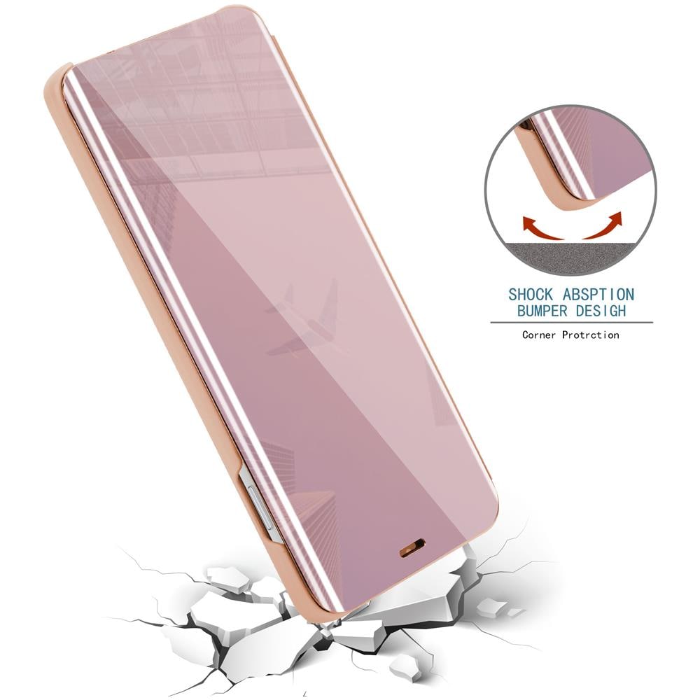 Custodia Compatibile Con Apple Iphone 7 / 7s / 8 / Se 2020 In Kunzit Rosa - Clear View Specchio Coperchio Protettivo Con Funzione Di Supporto Protezione A 360 Gradi - Foto 7