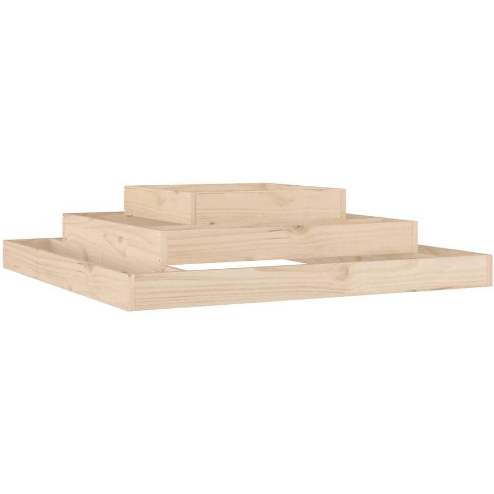 Fioriera 110x110x27 Cm In Legno Massello Di Pino - Foto 1