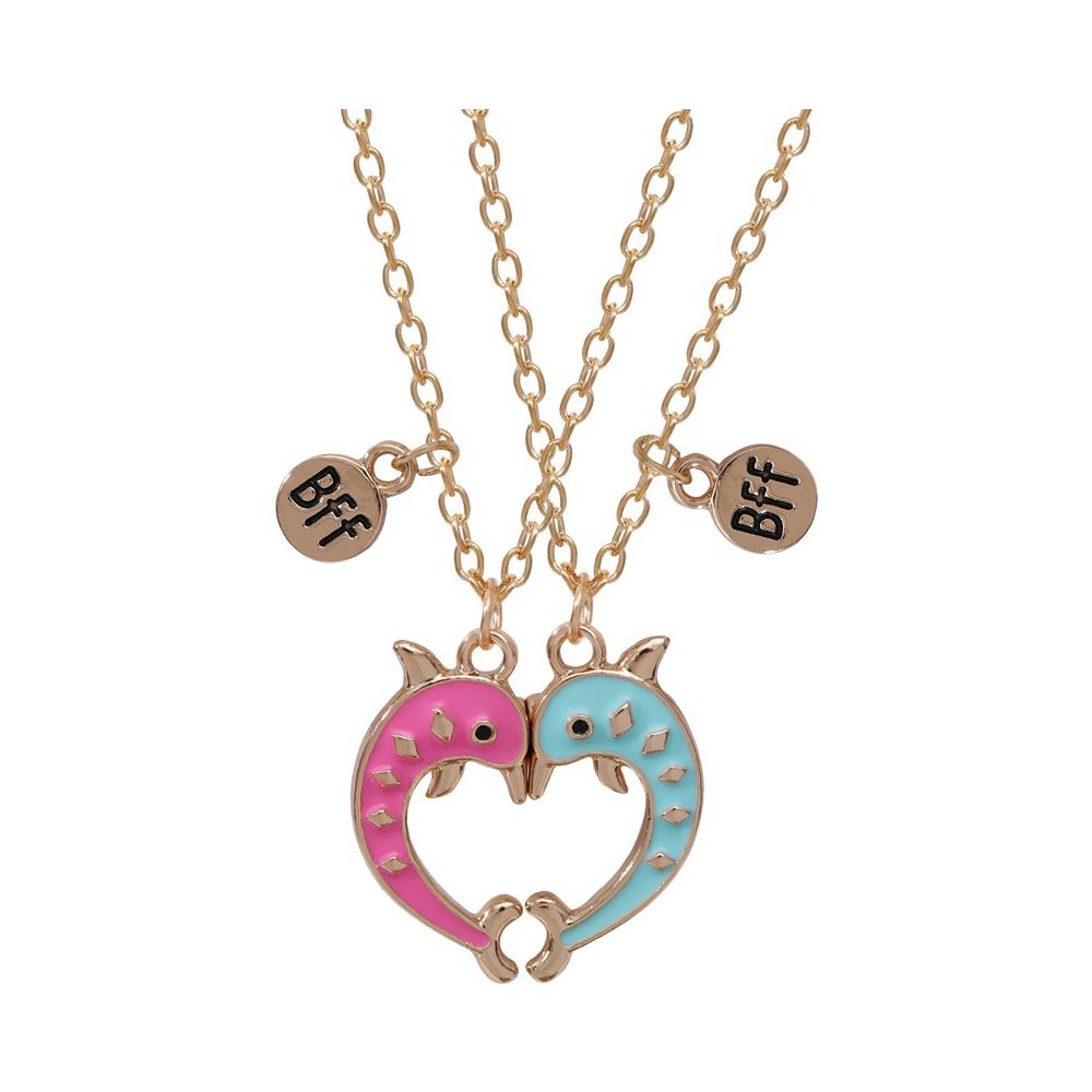 Set Di 2 Collane Con Cuore Di Delfino Gold - Foto 1