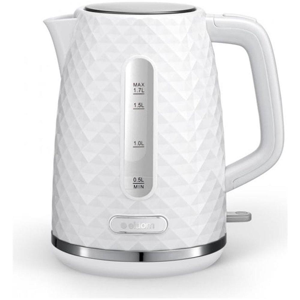 C280b Bollitore Elli, Capacità 1,7 L, Potenza 2200 W, Nero, Strix, Bianco - Foto 1