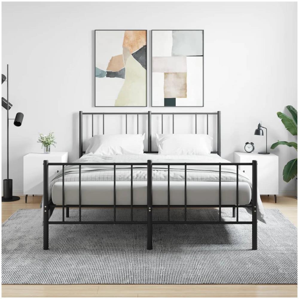 Comodini 2 Pz Bianchi 40x40x50 Cm In Legno Multistrato - Foto 1
