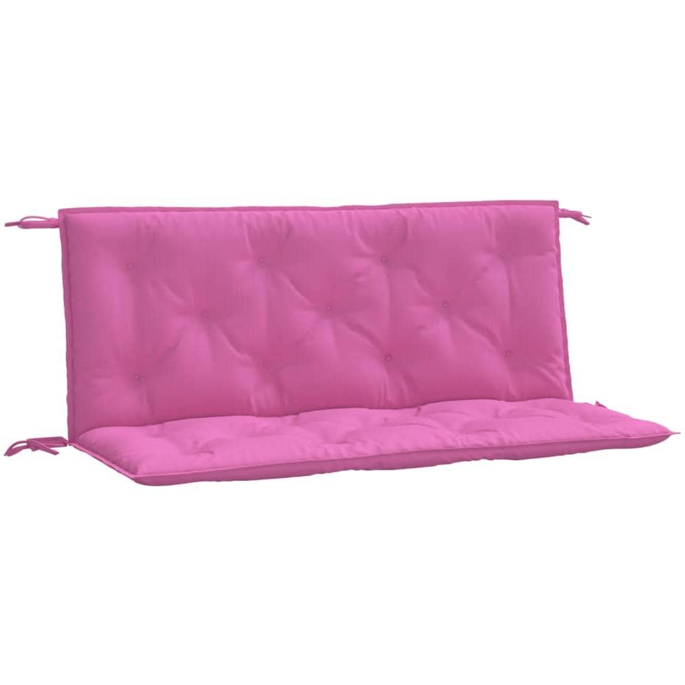 Cuscini Per Panca Da Giardino 2 Pz Rosa 120x50x7 Cm In Tessuto - Foto 2