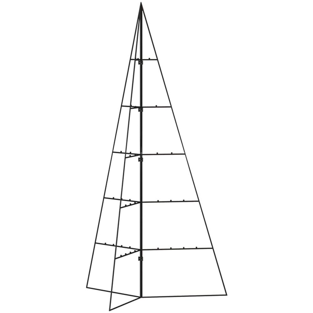 Albero Di Natale Decorativo In Metallo Nero 100 Cm - Foto 3