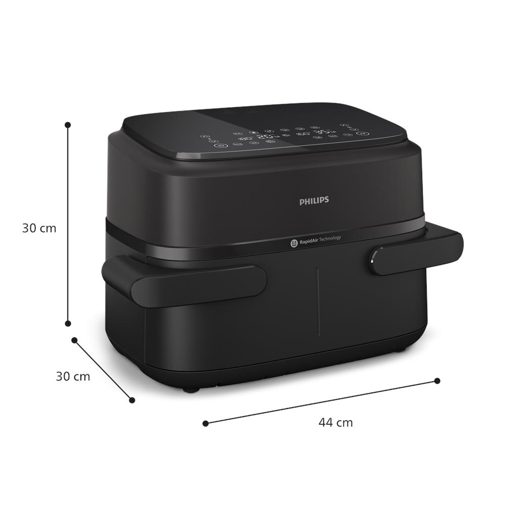 Friggitrice ad Aria NA150/00 Capacità 7.2 Litri 2450 Watt Colore Nero - Foto 2