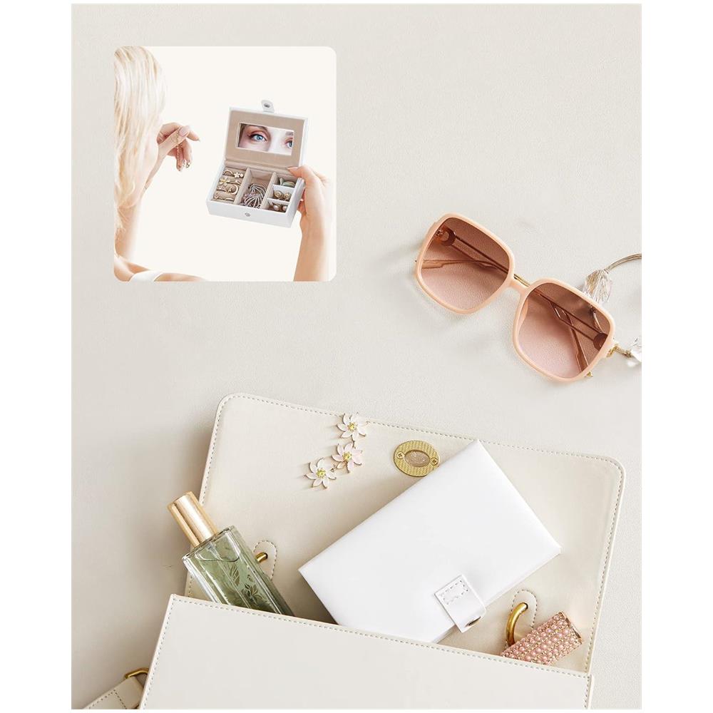 Portagioie con specchio, elegante contenitore per oggetti di valore - JBC121W - Foto 8