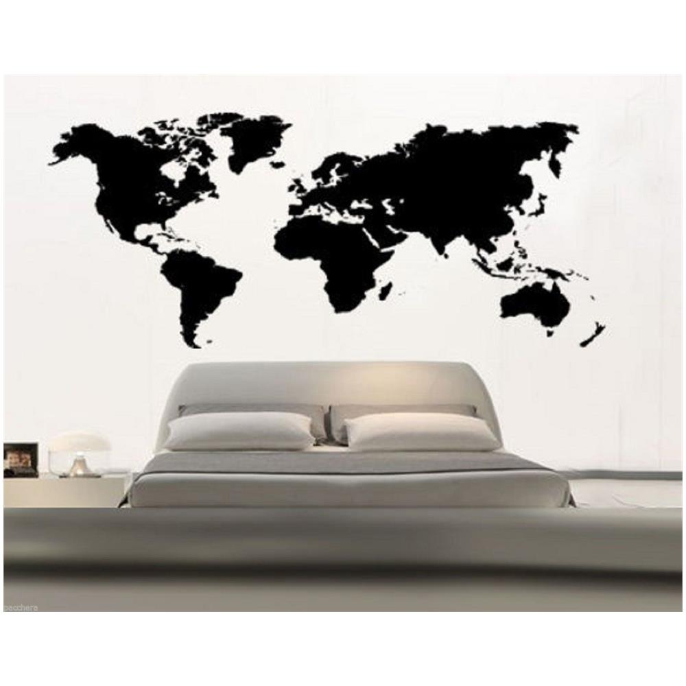Pixel comunicazione wall stickers adesivi murali mappa mondo ... Murales parete casa