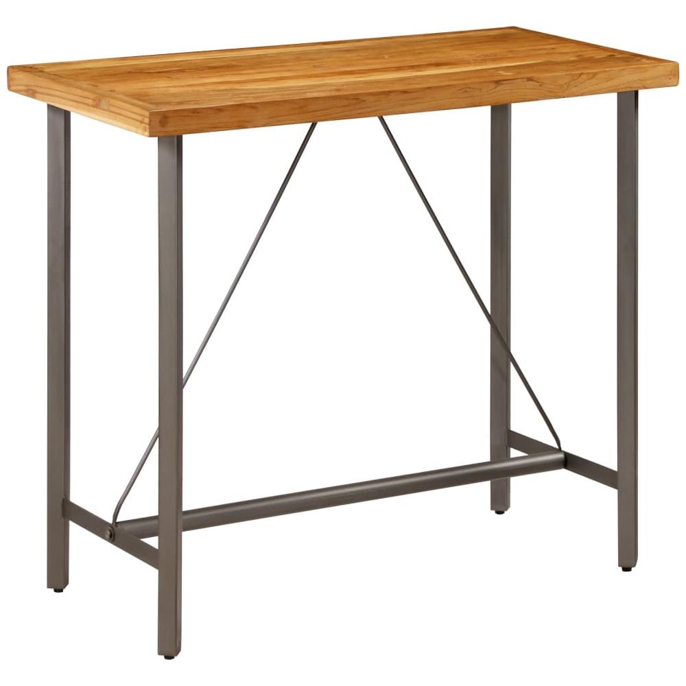 Tavolo Da Bar Con Tetto In Legno Di Acacia Per Esterno - Stile Rustico Per Giardino E Terrazzo - Foto 7